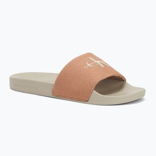 Calvin Klein infradito donna YW0YW01835 Slide Monogram Wn tuscany/eggshell