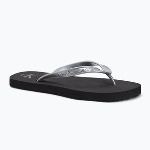 Donna Calvin Klein YW0YW01719 Sandalo da spiaggia Monologo Tpu nero/argento infradito