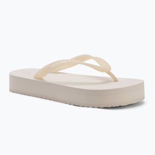 Calvin Klein infradito donna YW0YW01830 Beach Sandal Flatform Tpu eggshell/bright white