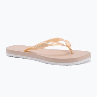 Calvin Klein infradito donna YW0YW01720 Tong+ Tpu Metallic whisper pink/bianco brillante