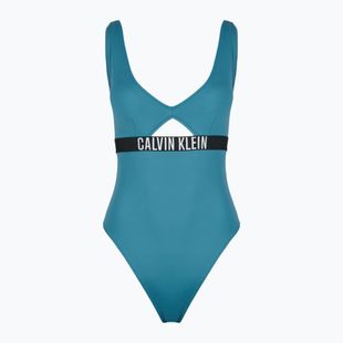 Calvin Klein costume da bagno donna KW0KW02746 Intense Power One Piece Fashion Fit blu tempesta