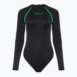 Costume intero donna Calvin Klein KW0KW02790 Intense Power Move Rashguard One Piece pvh nero