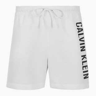 Calvin Klein KM0KM01092 Uomo Intense Power Medium Drawstring pvh classic white swim shorts