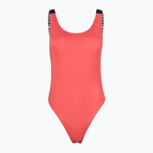 Costume intero donna Calvin Klein KW0KW02754 Intense Power Rib Scoop Back One Piece-RP corallo abbagliante