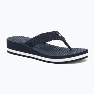 Tommy Hilfiger Crochet Mid Beach Sandal infradito donna blu spaziale
