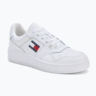 Scarpe uomo Tommy Jeans Retro Basket Ess white