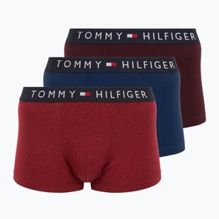 Boxer uomo Tommy Hilfiger UM0UM03180 Trunk 3 paia deep burgundy/purple navy/deep red heather