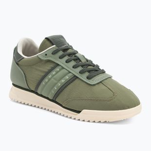Scarpe Tommy Jeans uomo Runner Cleated Mix Materiale verde aruba
