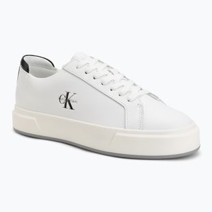 Scarpe da donna Calvin Klein YW0YW01945 Basket Cups Laceup Leather bright white/black