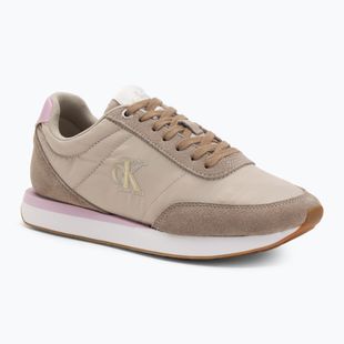 Scarpe da donna Calvin Klein YW0YW01990 Retro Runner Lace Up Nylon MG chateau/taupe/fragrant lilac