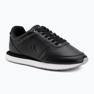 Scarpe da donna Calvin Klein YW0YW01942 Retro Runner Lace Up Leather MG black/formal gray