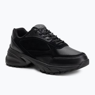 Scarpe da uomo Calvin Klein YM0YM01289 Hike Runner HF Leather Mix triple black