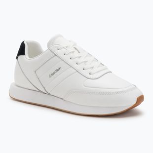 Scarpe da uomo Calvin Klein YM0YM01381 Retro Runner Leather Tape bright white/black/gum