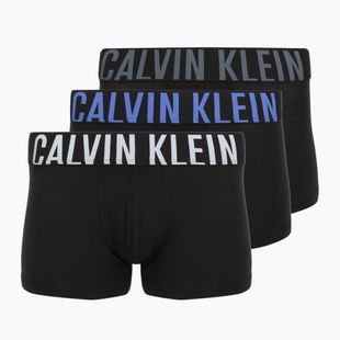 Boxer uomo Calvin Klein 000NB3608A Trunk 3 paia black bodies/turbulence/white/iridescent