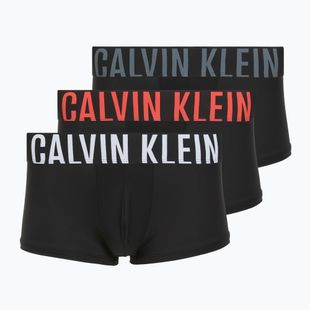Boxer uomo Calvin Klein 000NB3611A Low Rise Trunk 3 paia black bodies/white/turbulence/velvet