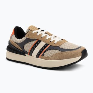 Scarpe uomo Tommy Jeans TJM Technical Runner Ess dark dune