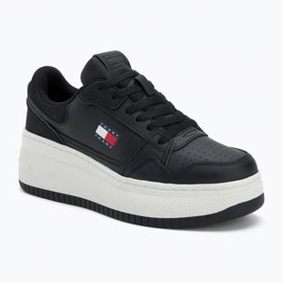 Scarpe Tommy Jeans da donna Retro Basket Flatform nero