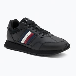 Scarpe da uomo Tommy Hilfiger New Runner Eva Lth Stripes nere