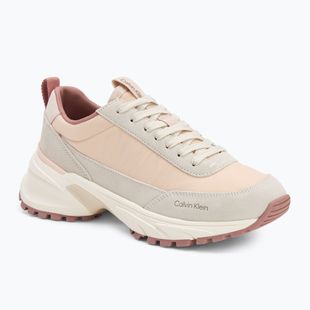 Scarpe da donna Calvin Klein YW0YW02075 Hike Runner Mg Nylon Mix whisper pink/dark ecru/dusty rose