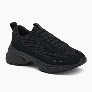 Scarpe donna Calvin Klein YW0YW02030 Hike Runner Lace Up Techmix triple black