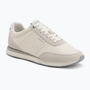 Scarpe da uomo Calvin Klein HM0HM02140 Retro Runner Ripstop Aop marshmallow/bright white