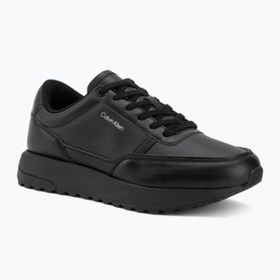 Scarpe da uomo Calvin Klein HM0HM02146 City Runner Laceup Leather triple black