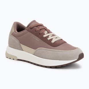 Scarpe da uomo Calvin Klein HM0HM02144 City Runner Laceup Nylon Mix muddy brown/desert taupe/oatmeal