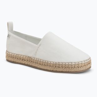 Espadrillas da donna Calvin Klein HW0HW02931 Oblique Canvas Off White