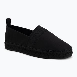 Espadrillas da donna Calvin Klein HW0HW02934 Oblique Webbing Triple Black