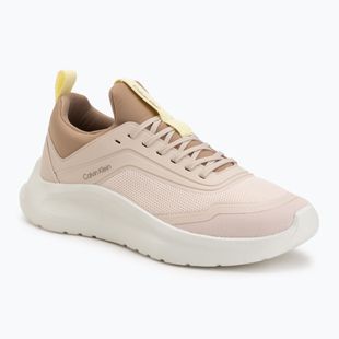 Scarpe da donna Calvin Klein HW0HW03023 Light Runner Sock Mesh Lycra whisper pink/lemonade/silver mink