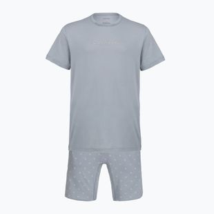 Pigiama da uomo Calvin Klein LV00NM2900 misty grey top /diamond logo misty