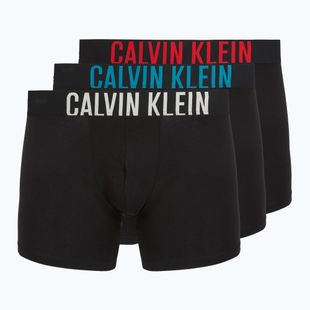 Boxer Calvin Klein 000NB3609A Boxer Brief 3 pairs black with oatmeal logo/black with age