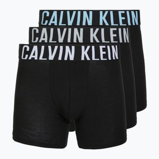 Boxer Calvin Klein 000NB3609A Boxer Brief 3 pairs black w/harbor mist logo/black w