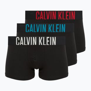 Boxer Calvin Klein 000NB3609A Boxer Brief 3 pairs black with oatmeal logo/black with age