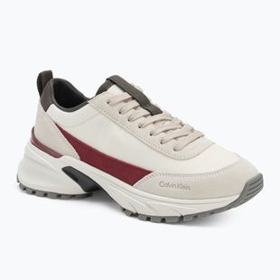 Scarpe da donna Calvin Klein YW0YW02075 Hike Runner MG Nylon Mix lily white/beluga