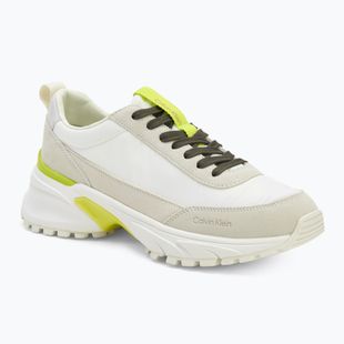 Scarpe da donna Calvin Klein YW0YW02075 Hike Runner MG Nylon Mix bright white/primrose/beluga