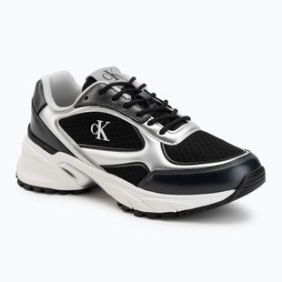 Scarpe da uomo Calvin Klein YM0YM01402 Hike Runner Laceup Mesh Mix black/silver