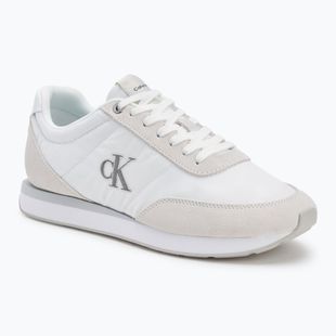 Scarpe da uomo Calvin Klein YM0YM01361 Retro Runner Ess Mix Mat triple bright white