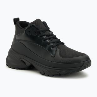 Scarpe da uomo Calvin Klein YM0YM01418 Hike Runner Mid Laceup Tech Mix triple black