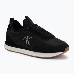 Scarpe da donna Calvin Klein YW0YW02060 Retro Runner Sock Laceup Mix Mat black/gyn metal/gum