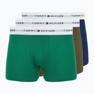 Boxer da uomo Tommy Hilfiger Trunk 3 pairs army green/prp nvy/nov grn