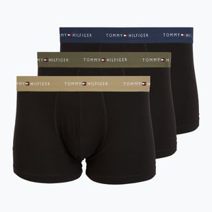 Boxer da uomo Tommy Hilfiger Trunk WB 3 pairs army green/wdg blue/ptch blue