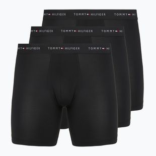 Boxer da uomo Tommy Hilfiger Micro Long 3 pack black/black/black