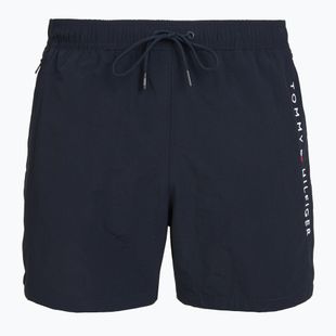Costume da bagno uomo Tommy Hilfiger Medium Drawstring Zip Pocket desert sky