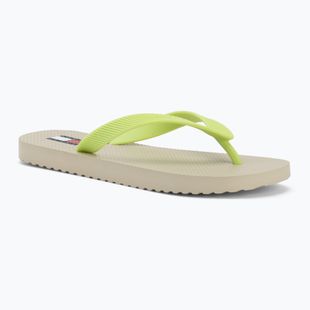 Infradito da donna Tommy Jeans Logo Summer white clay/lime essence
