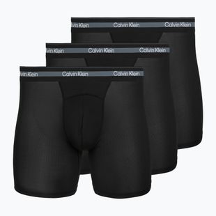 Boxer da uomo Calvin Klein LV00NB4538 Boxer Brief Long black/black/black