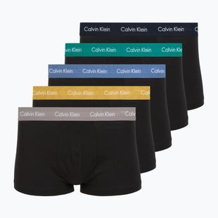 Boxer Calvin Klein LV00NB4412 Low Rise Trunk 5 pairs of black bodies with driftwood/moonlight