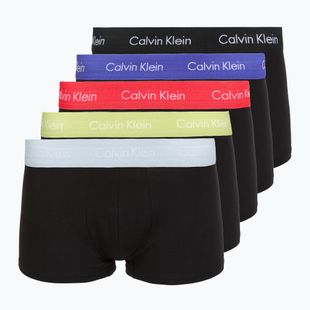 Boxer Calvin Klein LV00NB4412 Low Rise Trunk 5 pairs black in green bloom wb/black in dazzlin