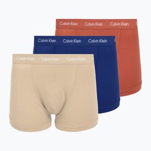 Boxer da uomo Calvin Klein 0000U2662G Trunk 3 pairs sodalite blue/redwood/white pepper
