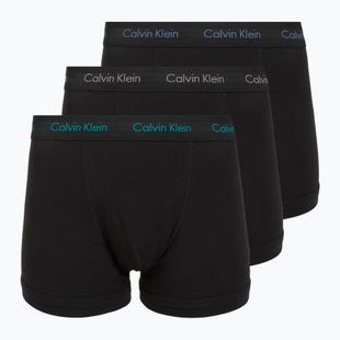 Boxer da uomo Calvin Klein 0000U2662G Trunk 3 pairs of black bodies and wbs with driftwood